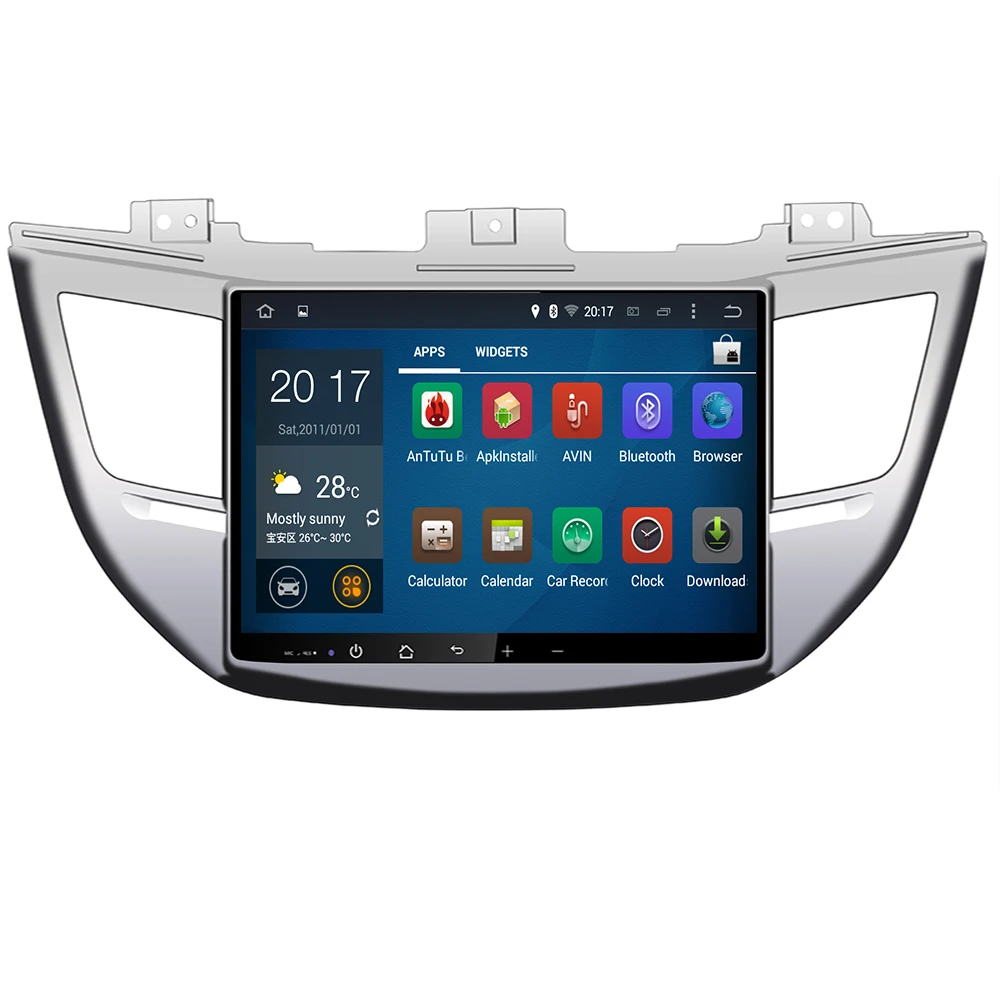 10 2 &quotIPS два Din Android автомобильный стерео для Hyundai Tucson IX35 2015 2016 2017 + Радио DSP GPS