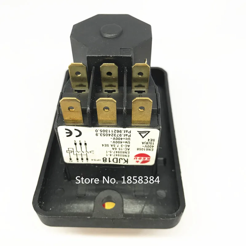 Interruptor De Botón Electromagnético 7 Pines - 400V, 50Hz, IP54, Para Torno Y Maquinaria Industrial