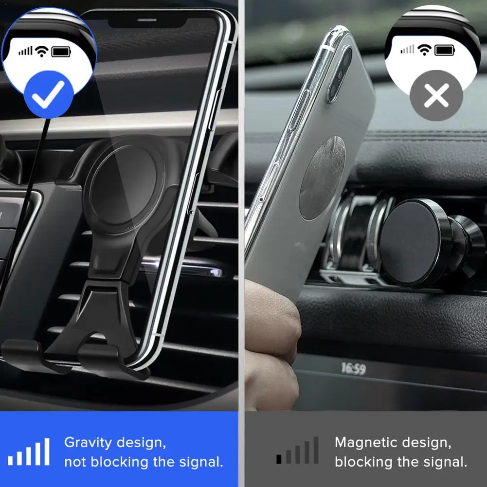 Newest Universal Gravity Car Bracket Gravity Car Mobile Phone Holder Car Air Vent Navi Mount for Smart Phone Accessories