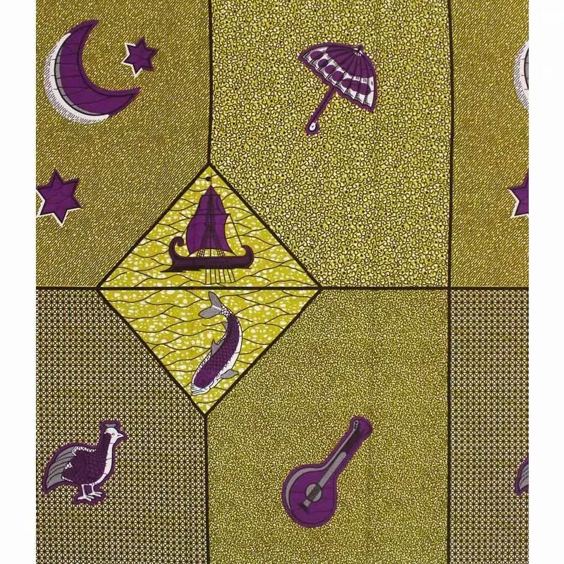 ESEWING Lastest Анкара ткань, Африканский воск печати ткань хлопок 6 ярдов для шитья восковое платье Гана Нигерия воск ткань 1909061