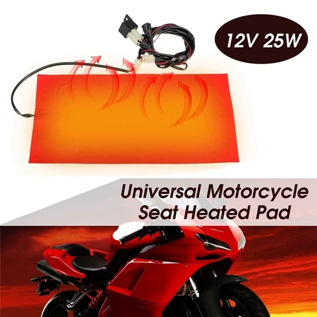 25W 12V Universal Motorrad ATV Sitzheizung Kissen Winter Warmer