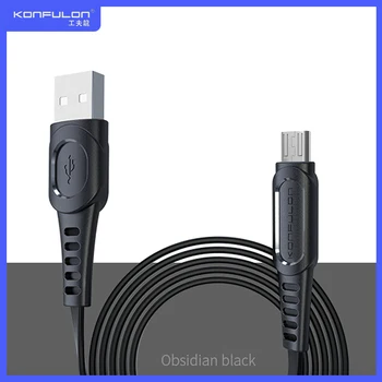 

DropShipping 2M USB Android Data Cable 2.4A fast Charge Micro USB cable Data Cord For Android Mobile Phone DC01CM