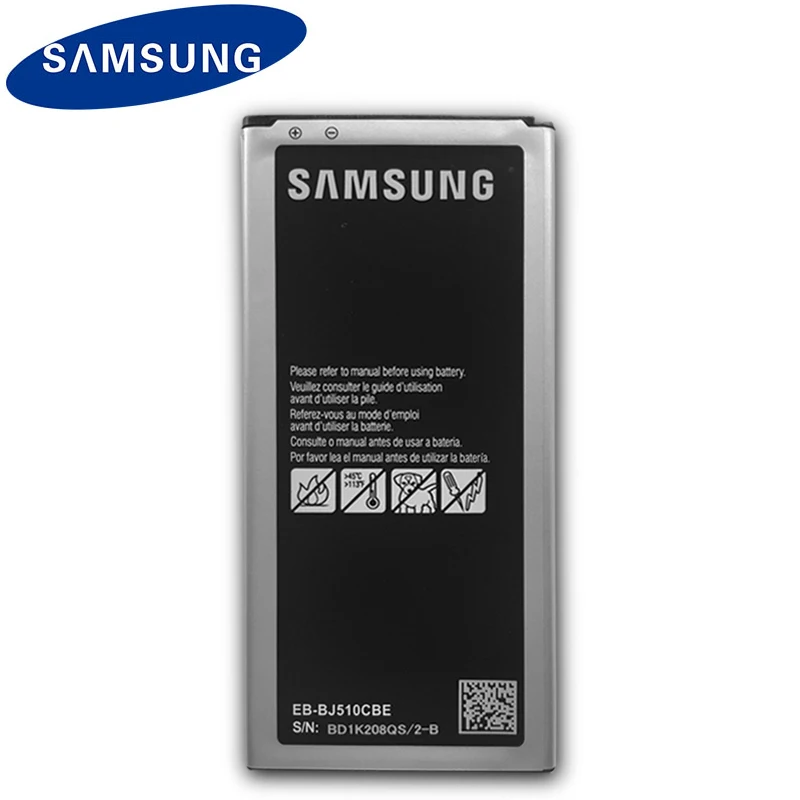 Оригинальная батарея samsung EB-BJ510CBC для samsung Galaxy J5 Edition J5 J510 J510FN J510F J510G EB-BJ510CBE 3100 мА-ч