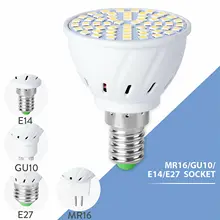 

1-3Pcs GU10 LED MR16 E27 Light Lamp E14 Spotlight Bulb 24SMD 27SMD 33SMD AC220V 5W 7W 9W Spot light 5730SMD Corn Bulb Home Lamp