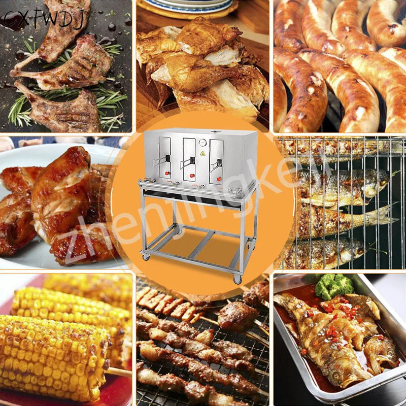 BS-3Q Smokeless Grilled fish Stove Carbon Oven Commercial Gas Oven Stainless Steel Grill Oven Grilled fish Electric Stove BS-3Q Smokeless Grilled fish Stove Carbon Oven Commercial Gas Oven Stainless Steel Grill Oven Grilled fish Electric Stove