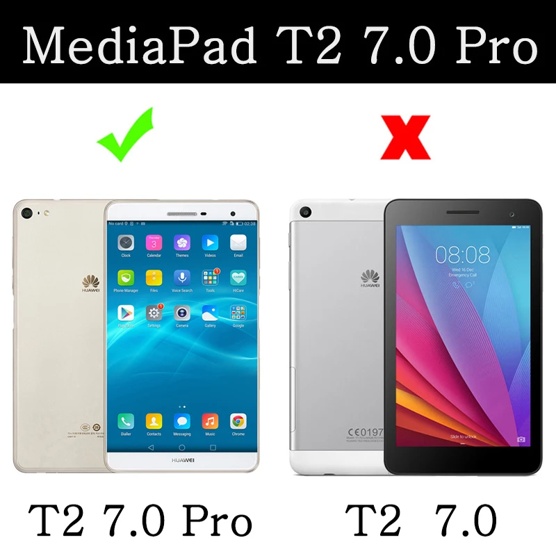 Защитный кожаный чехол для huawei MediaPad T2 7,0 Pro, Mediapad T2 Pro 7,0, PLE-701L, PLE-703L, 7 дюймов, Защитные чехлы для планшетов из искусственной кожи