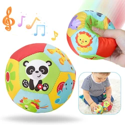 Jouet pour bébé, balle douces d'animaux, de 0 à 12 mois, peluche, hochet, jouets éducatifs pour nouveau né, boule, mobile, son construction du corps 