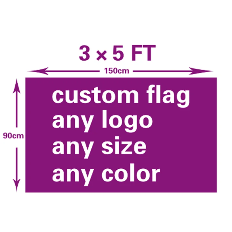 

High Quality Custom Flag And Banners For 150X90cm 100D Polyester All Logo ,Color Advertising