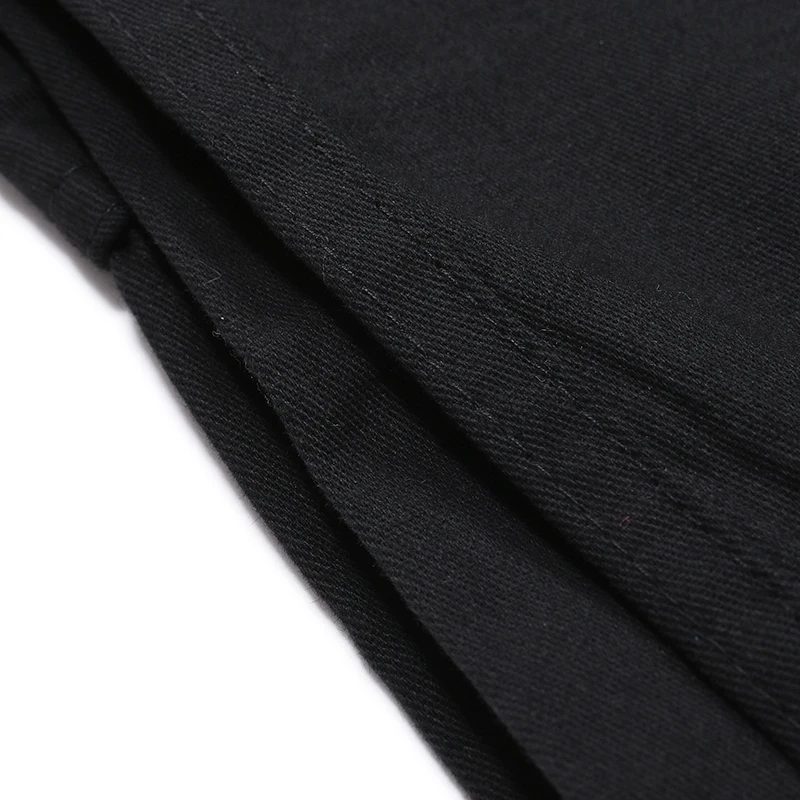 Осенний стиль Ouma для мужчин борется с кожей с шнурком ремень Slim Fit луч ноги повседневные брюки сплошной цвет обтягивающие брюки