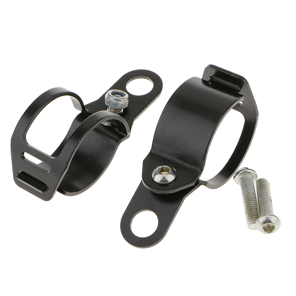 Black Dirt Bikes Turn Signal Light Mount Brackets Fork Ear Clamps For 