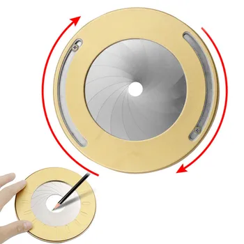 

Adjustable Drawing Ruler Creative Drafting Circle Tool Stainless Steel Plotting Compass Round Measurements Tools for Woodworking