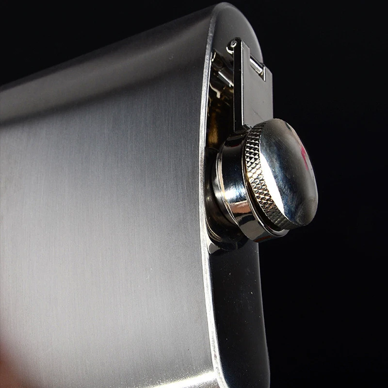 4 oz~178 oz Stainless Steel Hip Flasks Whiskey Pocket Hip Flask Screw Cap Outdoor Portable liquid container For Drinker Men Gift