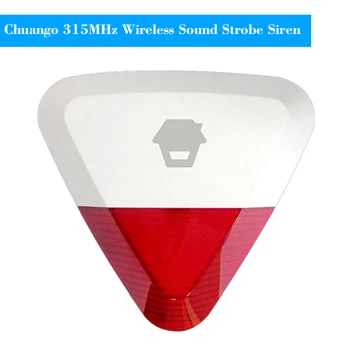 

315MHz Wireless Sound Strobe Siren Flash Light Alarm Outdoor Waterproof Compatible with 315MHz Alarm Host G5/A11/B11/H4 Plus
