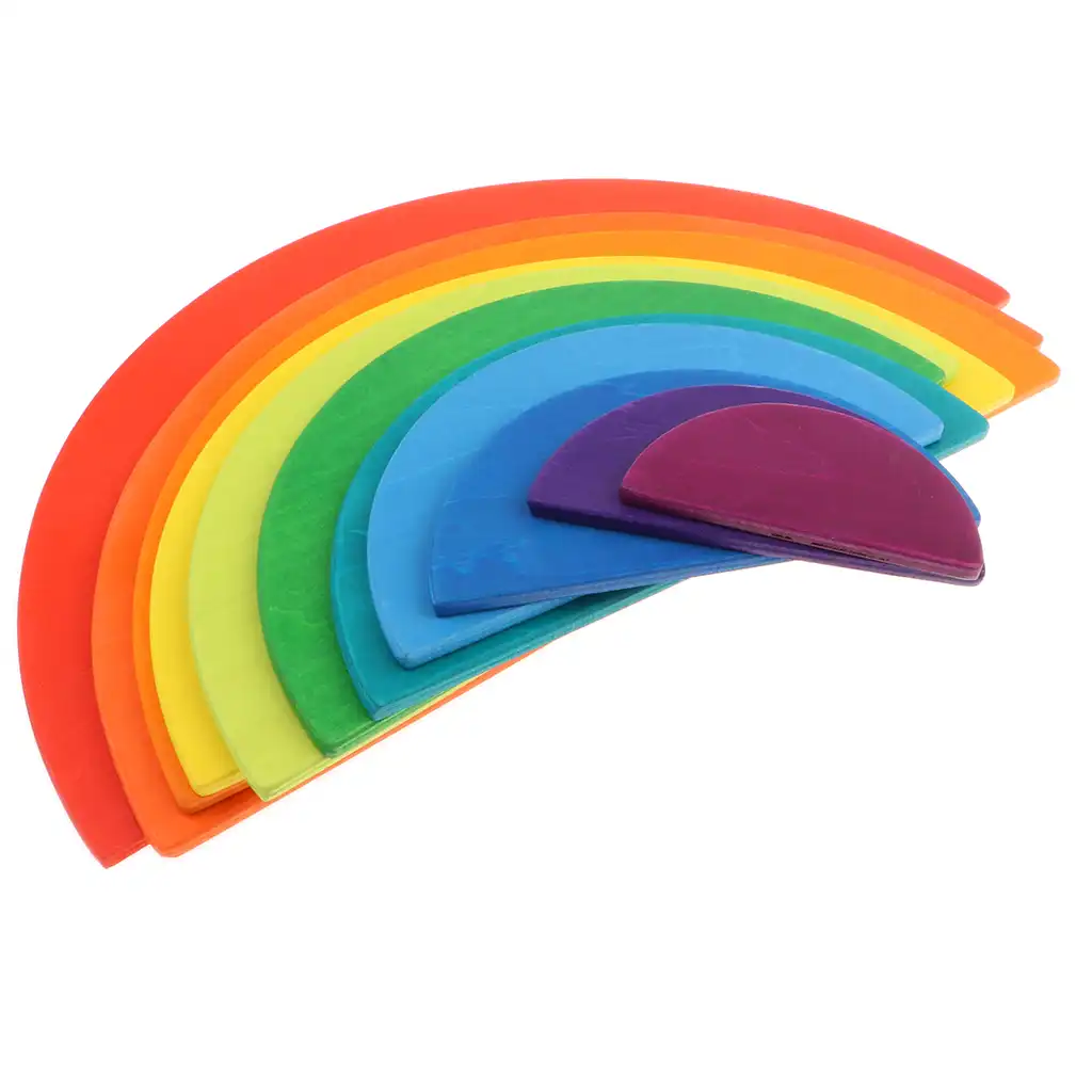 rainbow stacking puzzle