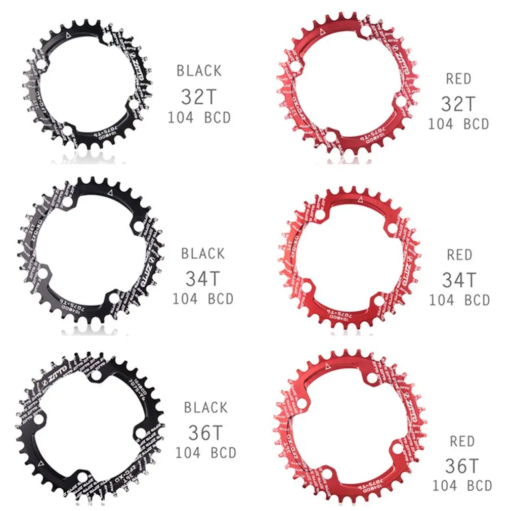 ZTTO односкоростная 1 система узкая широкая цепь 104 BCD круглая 32T 34T 36T для MTB 11s 10s 9s 1*11 коленчатая цепь кольцо