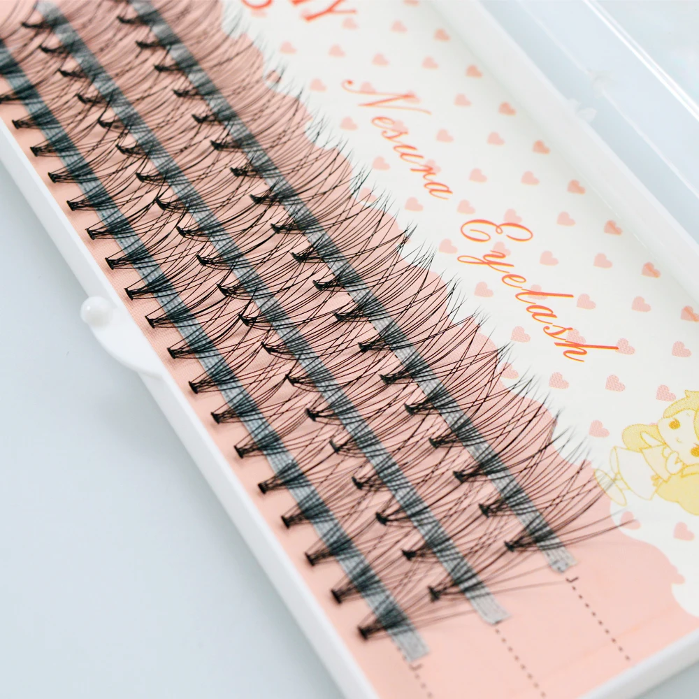 Пучки ресниц для наращивания 1 упаковка/60 пучков|lashes natural|individual lashesmink strips |