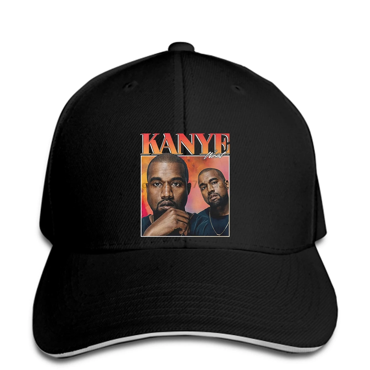 Kanye West, 90 s, винтажная Мужская черная бейсболка, Мужская бейсболка, бейсболка, кепка, остроконечная