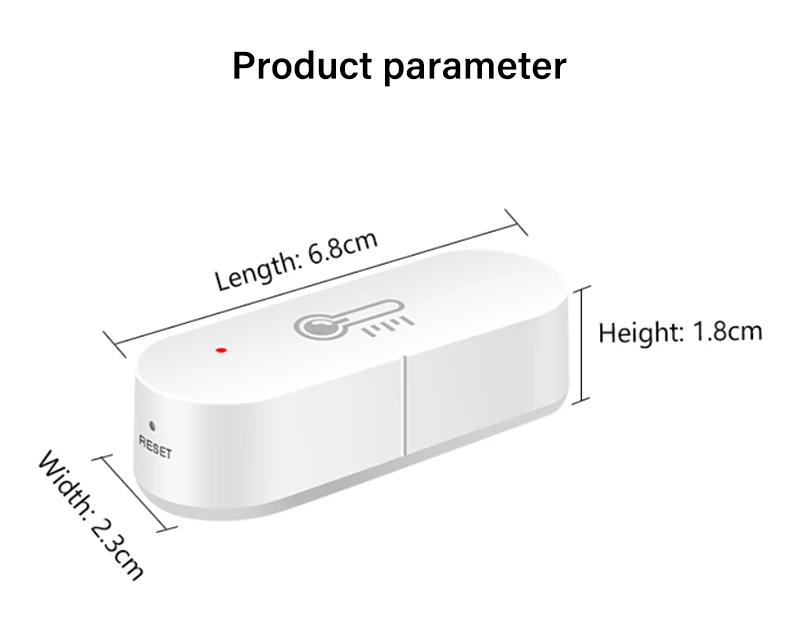Tuya ZigBee Smart Temperature And Humidity Sensor Battery Powered Smartlife APP Remote Control Works With Alexa Google Assistant