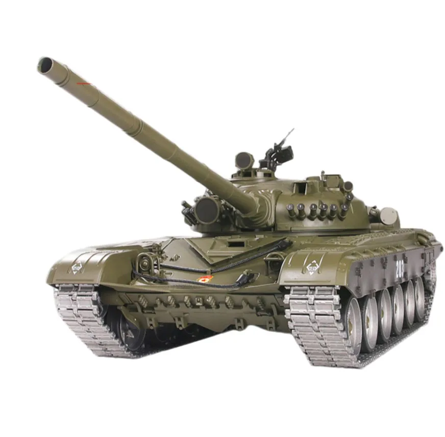 1:16 Russian T-72 Main Battle Tank 2.4G RC Model Military Tank With Sound Smoke Shooting Effect Metal Ultimate Advanced Edition