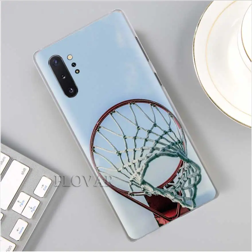 Баскетбольные черные чехлы для телефонов samsung Galaxy Note 10 S10 Plus 5G S10e A30 A40 A50 A60 A70 M40 жесткий чехол