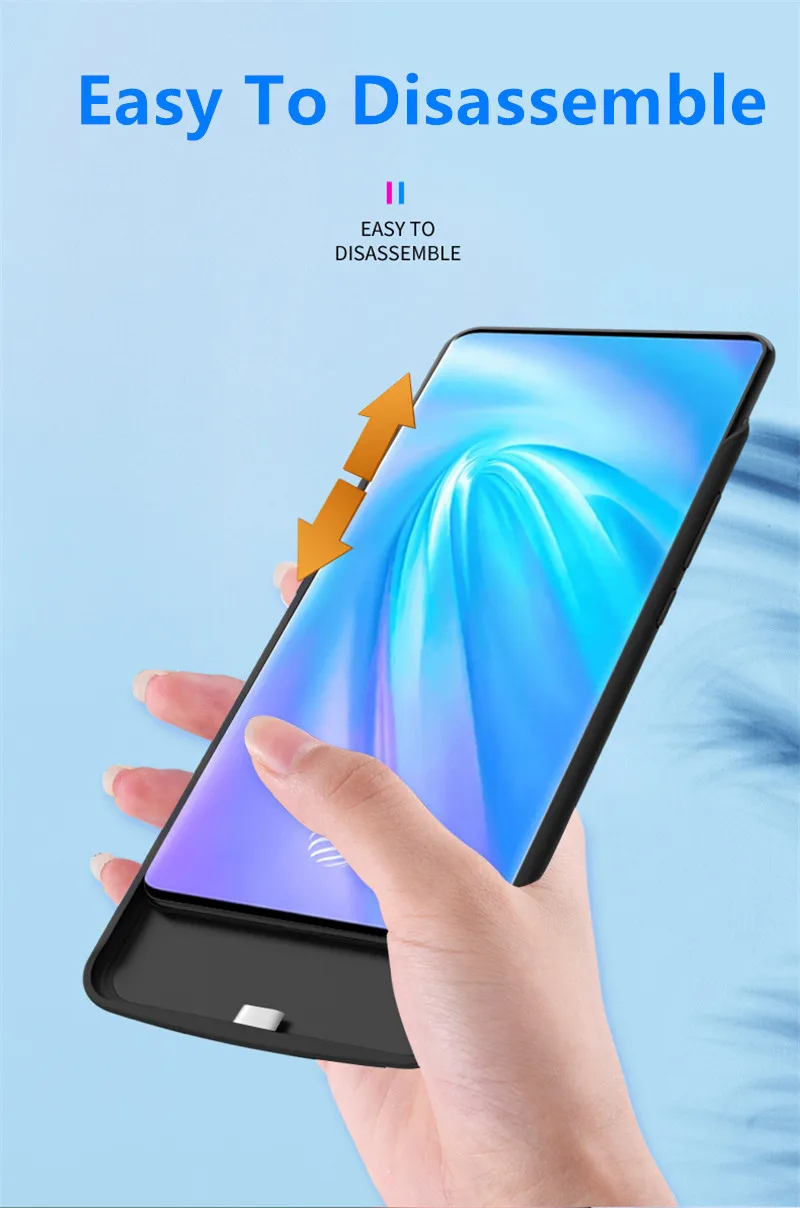 Зарядное устройство NTSPACE для VIVO MIX 3, чехол для внешнего аккумулятора 6500 мАч, чехол для резервного аккумулятора, чехол для портативного зарядного аккумулятора