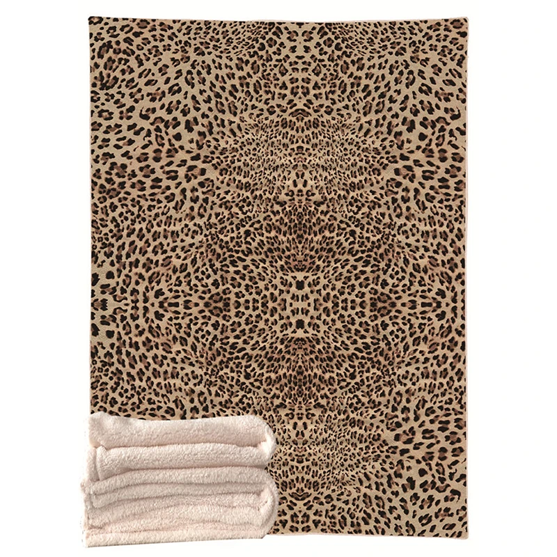 Леопардовое одеяло для дивана кровать мягкий плюшевый ворсистый флис одеяло s взрослые дети дома путешествия теплая накладка одеяло - Цвет: Model 6