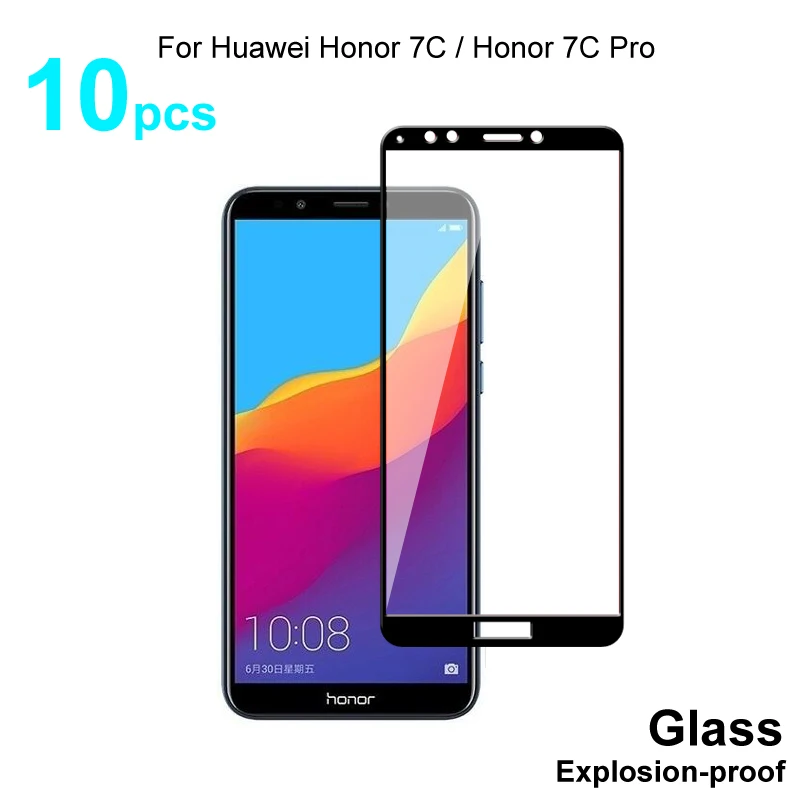 Для Huawei Honor 7C Pro / полное покрытие закаленное стекло Защита экрана Защитное для