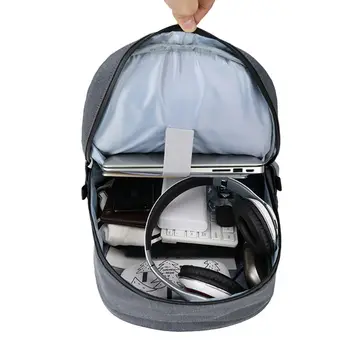 

Men Anti-Theft Travel Backpack USB Port Shoulder Laptop School Bag College Bookbag