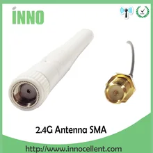 10 шт. 2,4 ГГц антенна wifi 3dBi RP-SMA разъем wi fi 2,4 ГГц антенна белая антенна+ SMA штекер ufl./IPX 1,13 Кабель