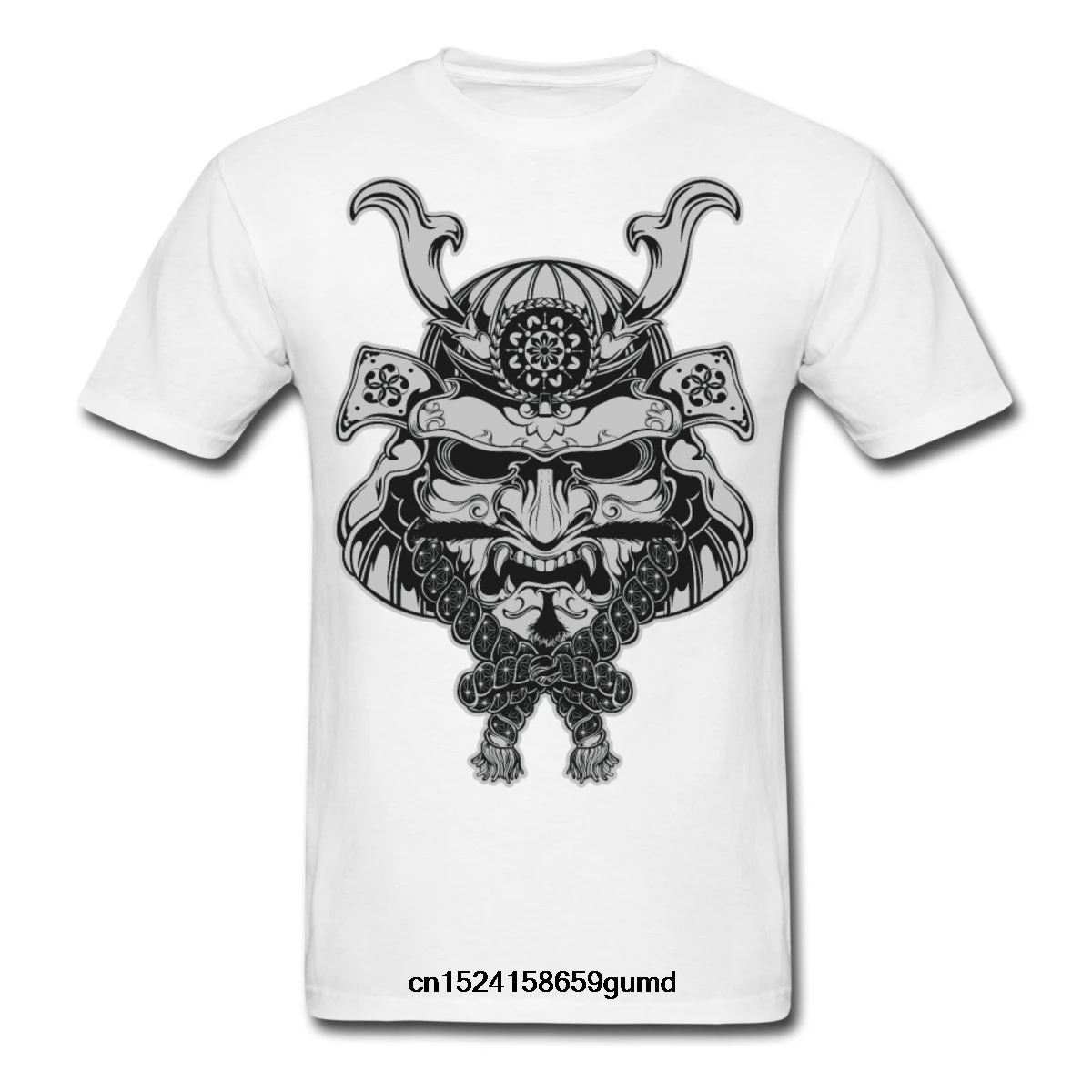 

Funny Men t shirt Women novelty tshirt Samurai Mask Men's T-Shirt