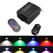 16 Вт RGB светодиодный волоконно-оптический светильник драйвер двигателя с сенсорным РЧ-пультом дистанционного управления для всех видов волоконно-оптических s strar потолочные комплекты