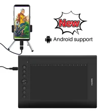 HUION – tablette graphique H610 Pro V2, 10x6,25 pouces, pour dessin Digital, avec stylet inclinable, sans batterie ni touches Express