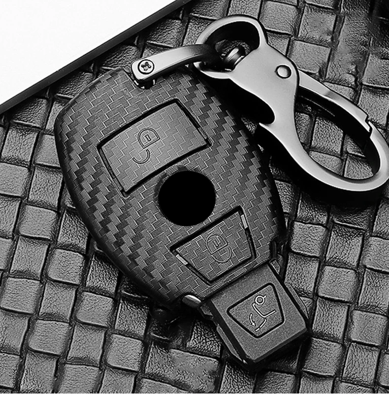 In Fibra di carbonio Auto Chiave Fob Caso Della Copertura di protezione Per Mercedes Benz E Classe C W204 W212 W176 GLC CLA GLA car styling Accessori - Hd152840cce084c9b82a4a04de0fd3a08C