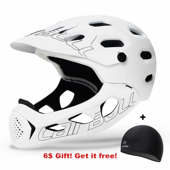 

Ultralight Mountain Bicycle Helmet Man Covered MTB Down Hill Full Face Helmet Cairbull Inte-Molded TRAIL BMX Cycling Helmets