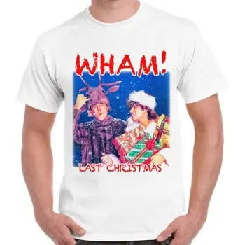 

Last Christmas Wham George Michael Cool Vintage Retro T Shirt 492