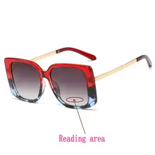 Кошачьи бифокальные Солнцезащитные очки, очки для чтения, женские и мужские дизайнерские солнцезащитные очки, диоптрийные Ретро квадратные очки для чтения, 1,0-4,0 NX