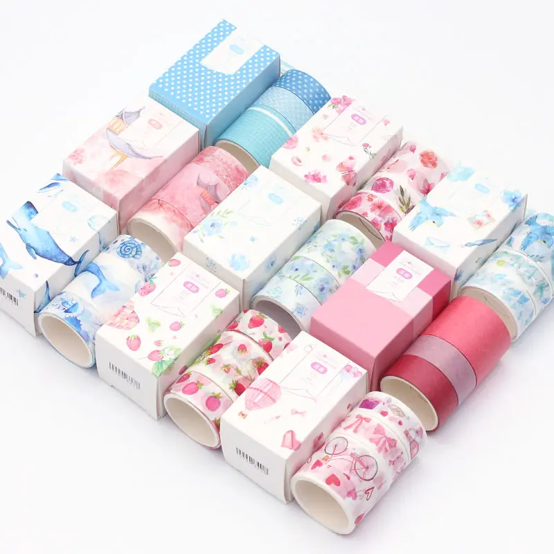 

3Roll/set Animal Fruit Paper Sticker Decoration Sticker DIY Album Scrapbooking Seal Sticker Kawaii Stationery Gift Material Tape