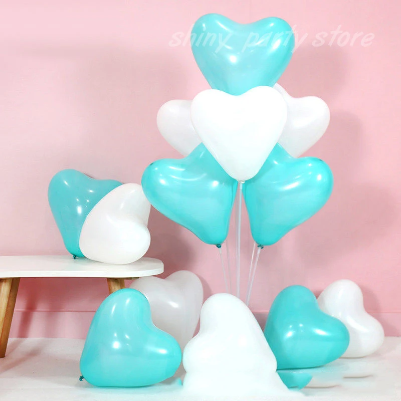10inch 20/30pcs Love Heart Latex Balloons Wedding Decoration Celebration Valentine's Day Birthday Party Helium Balloon