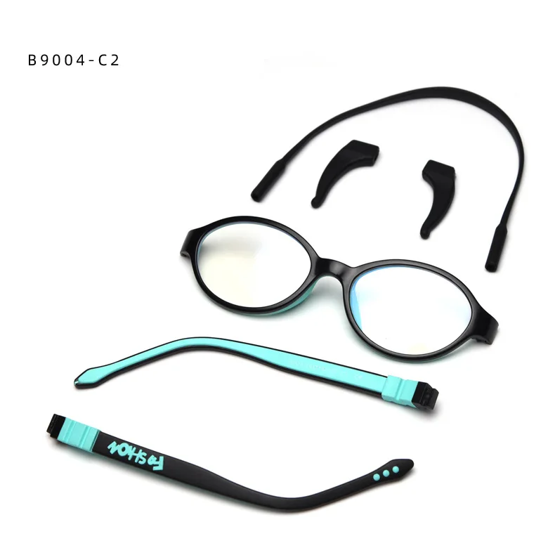 Очки с защитой от синего света, детские оправы, детские оправы, для мальчиков и девочек, для близорукости, оптические очки, сверхлегкие, силикагелевые, оптические очки - Цвет оправы: 3