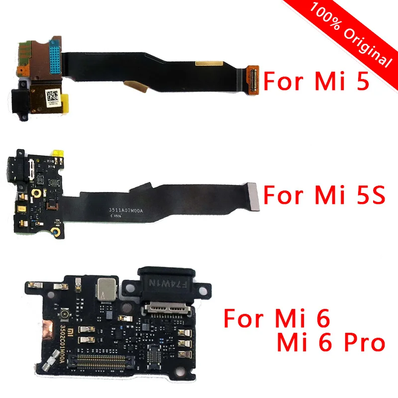 Оригинальные запасные части для зарядного порта Xiaomi Mi 6 Pro гибкий кабель 5 сменный
