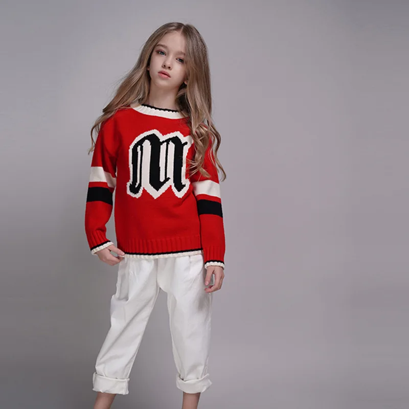 

2020 Spring Clothing New Style Parent And Child Sweater Men And Women Children Knitted Sweater CHILDREN'S Garment Crew Neck Pull