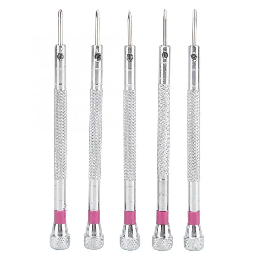 5Pcs 1.6mm Precision Watch Screwdriver Set Stainless Steel Cross Glasses Clock Repairing Tool Kit New | Наручные часы