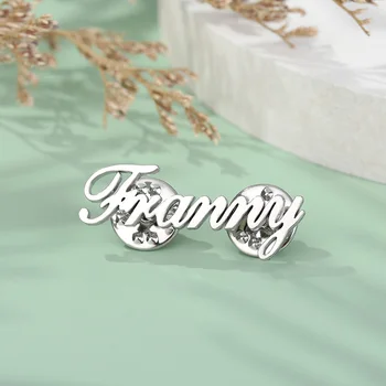 

Any Name Brooch Pins Initial Letters Brooches Handmade Jewelry Wedding Bridesmaid Gifts For Women Men