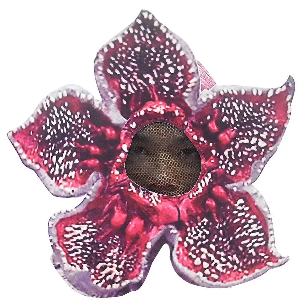 

Stranger Things Demogorgon Mask Horror Sunflower Zombie Headgear Helmet Halloween Party Carnival Props