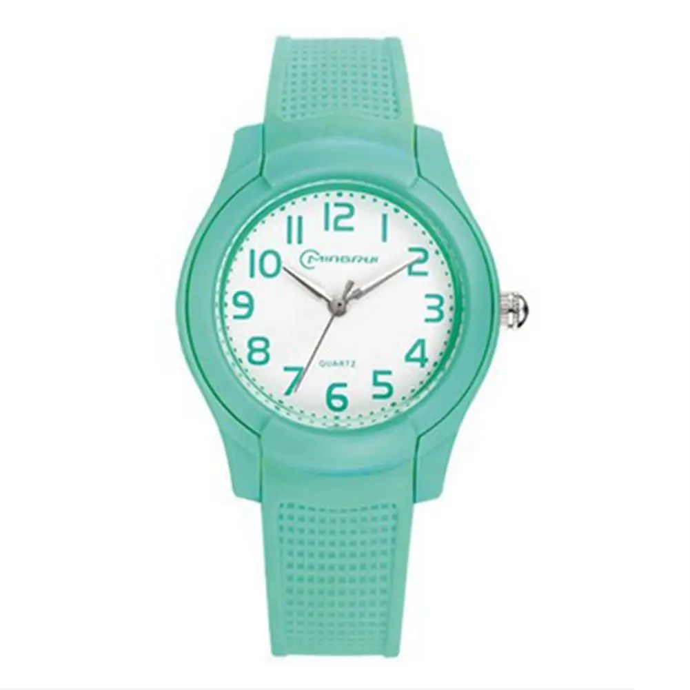 

Kids Cute Watches Waterproof Flowers Diamond Round Dial Soft Silicone Strap Quartz Watch Sport Bracelet For Kids Girls