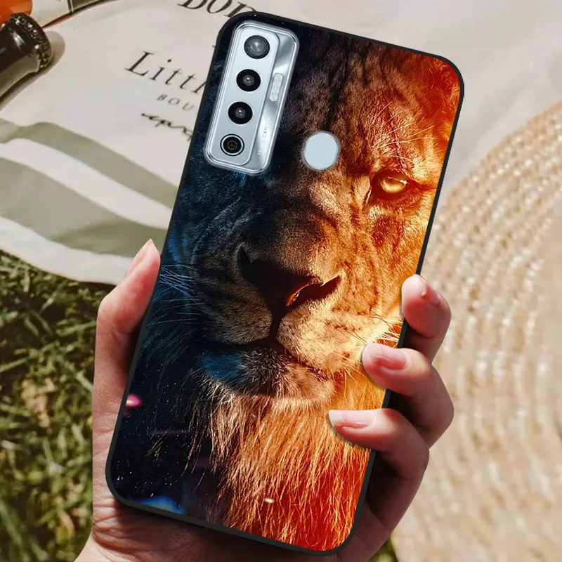 Marble Wolf Bumper Soft TPU Silicone Phone Case Cover