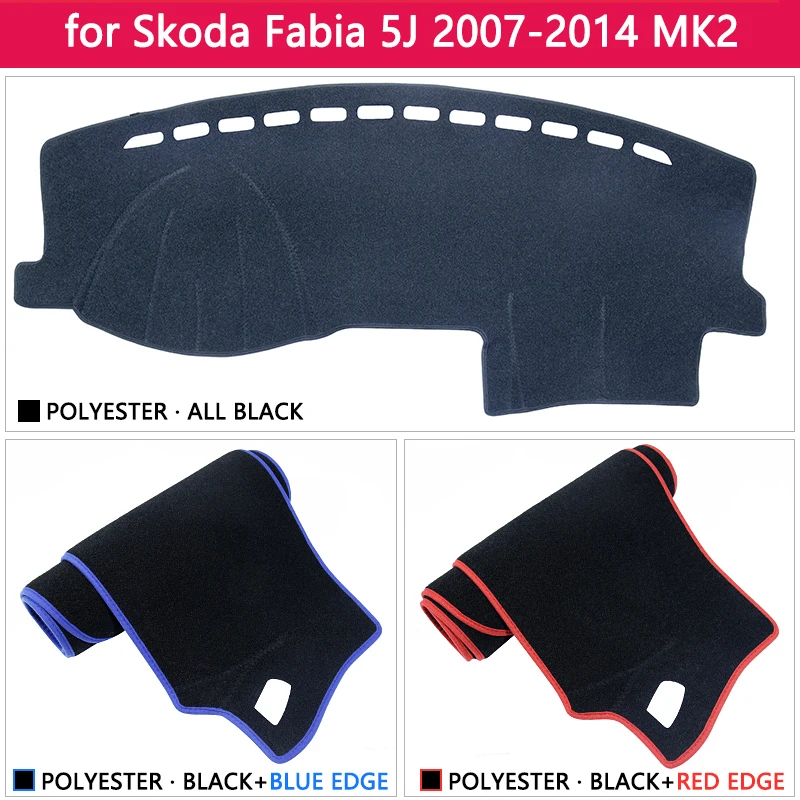 Для Skoda Fabia 2 5j 2007 2008 2009 2010 2011 2012 2013 MK2 Противоскользящий коврик, коврик на приборную панель Зонт приборной аксессуары