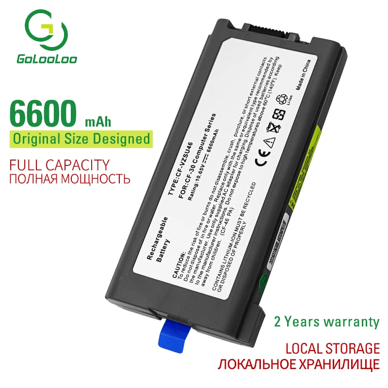 6600mAh 10 65 V Новый аккумулятор для ноутбука Panasonic Toughbook CF-30 CF-31 CF-53 CF-VZSU46 CF-VZSU46U