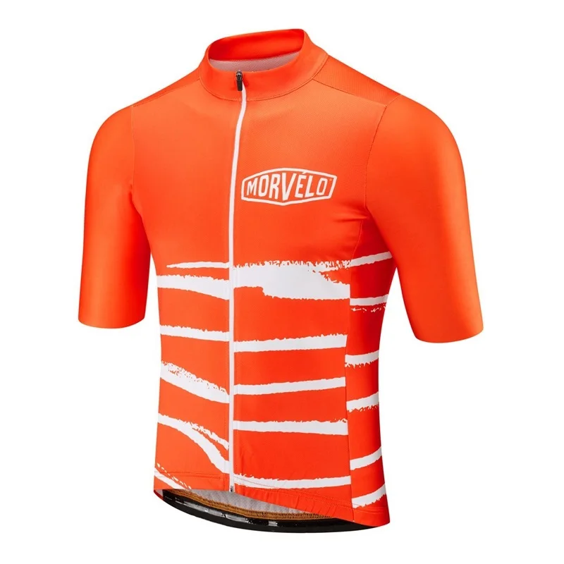 Morvelo Pro Team Мужская Летняя велосипедная Джерси с коротким рукавом рубашка быстросохнущая велосипедная MTB велосипедная верхняя одежда силиконовая Нескользящая
