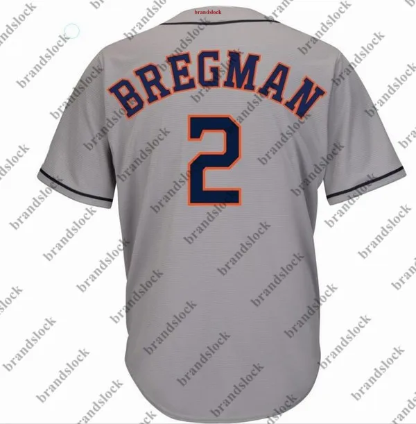 

Baseball Jersey Men's 2 Alex Bregm Custom Houston Jersey Usa jerseys